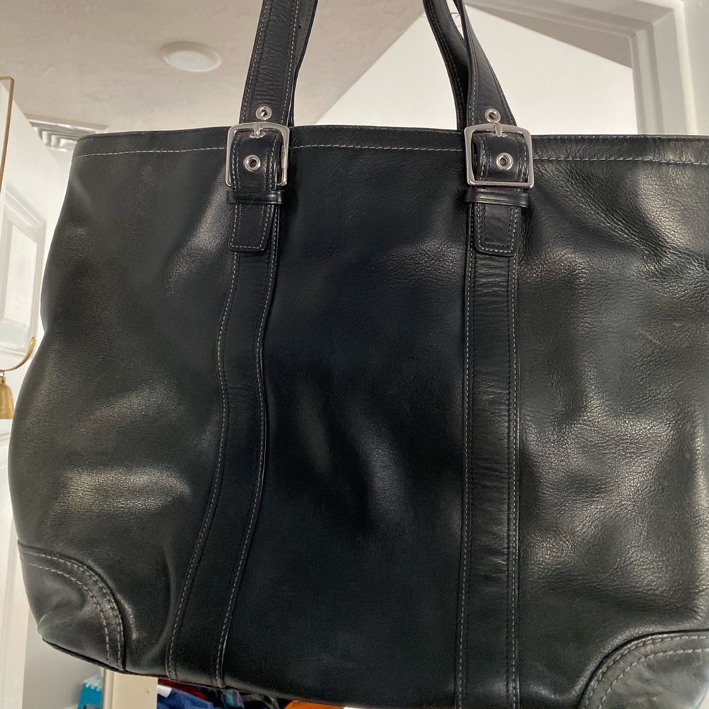 Black Coach Tote Bag - Picture 2 of 5